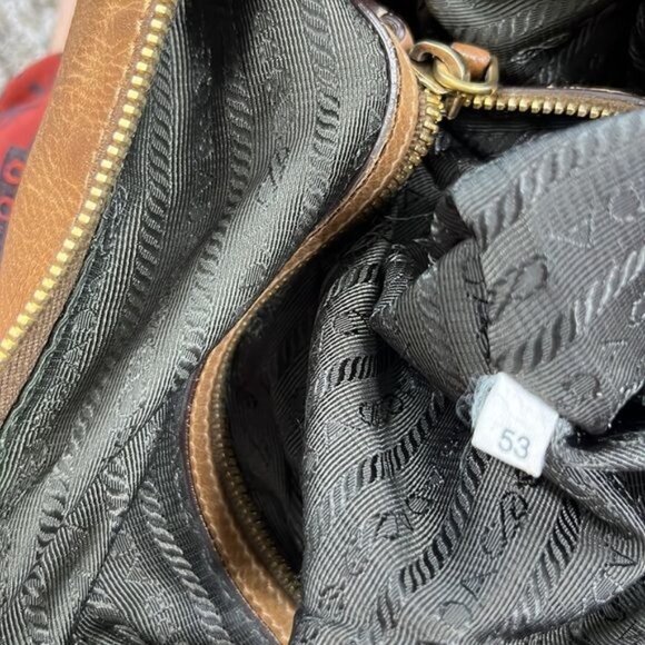 PRADA Cervo Antik Hobo Cammello Sfumato Large - Picture 11 of 12